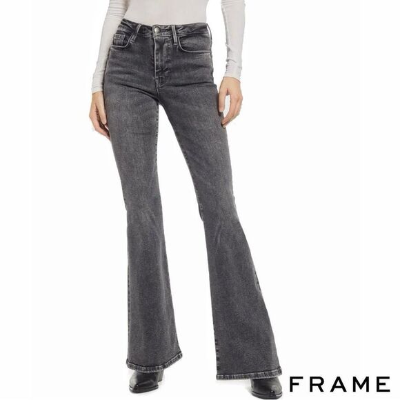 FRAME **NWT** “Le One Flare” Jeans - Hughes - Picture 1 of 13